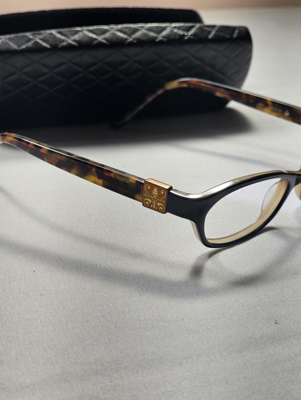 Rampage Brown Tortoise Ladies Womens 50-16-135 Eyeglasses Frames Only + Case - Picture 3 of 10
